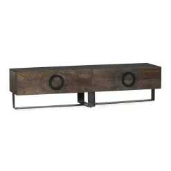 Tower living Industriele Kasten|Tv Meubels|Padua TV meubel mangohout 2 deurs 200cm