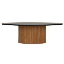 Tower living Eettafels|Palazzo Eetkamertafel Teakhout ovaal 200cm