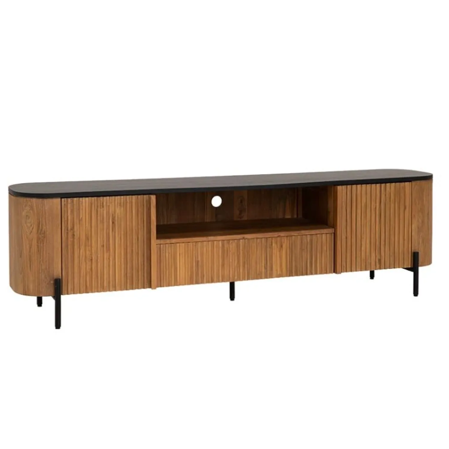 Tower living Industriele Kasten|Tv Meubels|Palazzo Tv meubel Teakhout 200cm