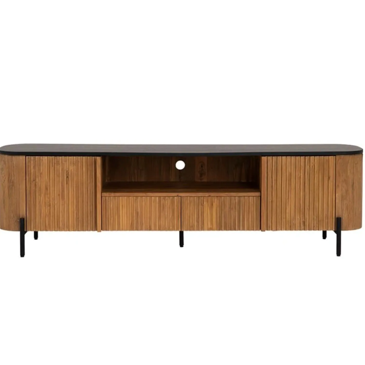 Tower living Industriele Kasten|Tv Meubels|Palazzo Tv meubel Teakhout 200cm