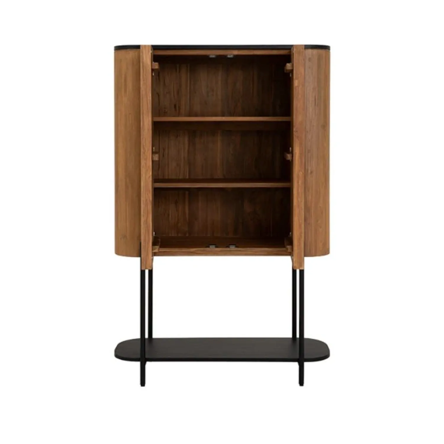 Tower living Wandkasten|Industriele Kasten|Palazzo Wandkast Teakhout 105cm