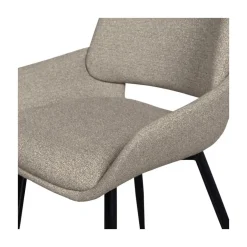 WOOOD Eetkamerstoelen|Parade Eetkamerstoel Melange Stof Zand