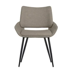 WOOOD Eetkamerstoelen|Parade Eetkamerstoel Melange Stof Zand