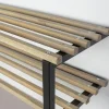 Redin Design Kapstokken|Parker industrieel schoenenrek XL zwart / hout