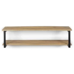 Redin Design Kapstokken|Parker industrieel schoenenrek XL zwart / hout