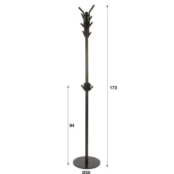 Kalfort Kapstokken|Patrick Kapstok Staand Bruin 30cm