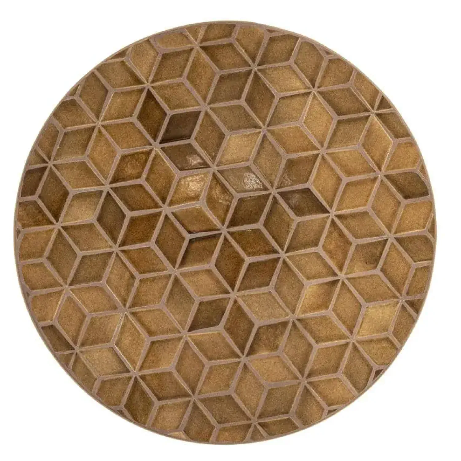 By Boo Salontafels|Patterna Salontafel rond keramiek Bruin 71cm
