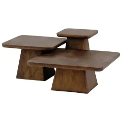 Mysons Salontafels|Pauli Bijzettafel 40cm Mangohout Walnoot