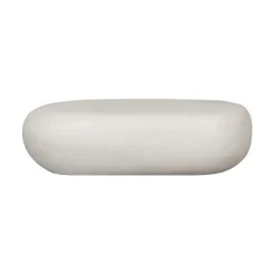 vtwonen Salontafels|Pebble Salontafel Betonlook Wit 100cm
