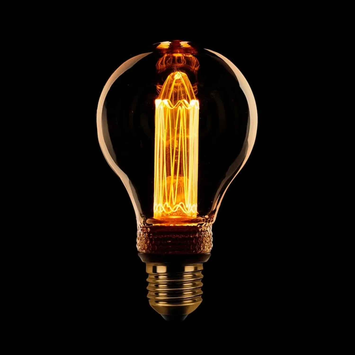 Trading Lighting Led Verlichting En Led Lampen|Peervormig kooldraad Ledlamp 2.3w/7w E27 240v 1800k dimbaar 65L amber/goud