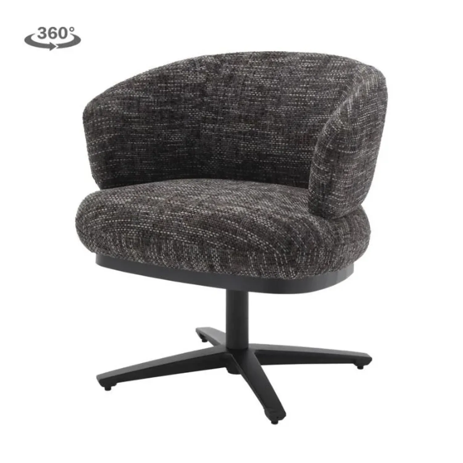 Tower living Eetkamerstoelen|Perca Eetkamerfauteuil Blauw-Grijs