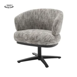 Tower living Eetkamerstoelen|Perca Eetkamerfauteuil Wit-Grijs
