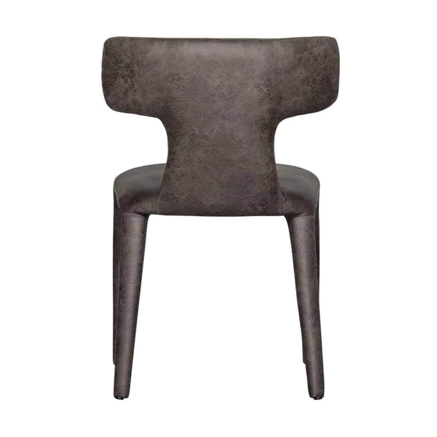 WOOOD Eetkamerstoelen|Permit Eetkamerstoel Leerlook Zwart/Grijs