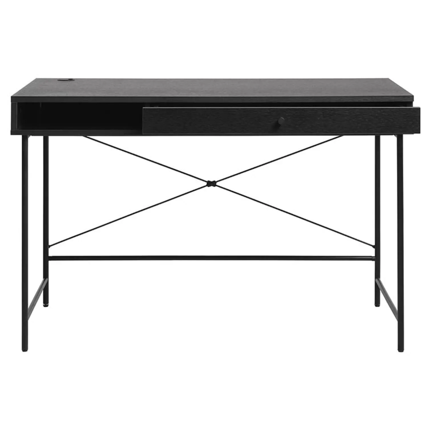 LykkeHome Bureautafels|Pernille bureautafel zwart 120cm