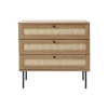 LykkeHome Ladenkasten|Industriele Kasten|Pernille Ladekast Naturel rotan 80cm