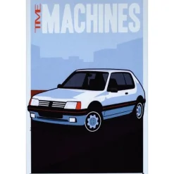 Cavetown Metalen Borden|Peugeot 205 Time Machines - metalen bord