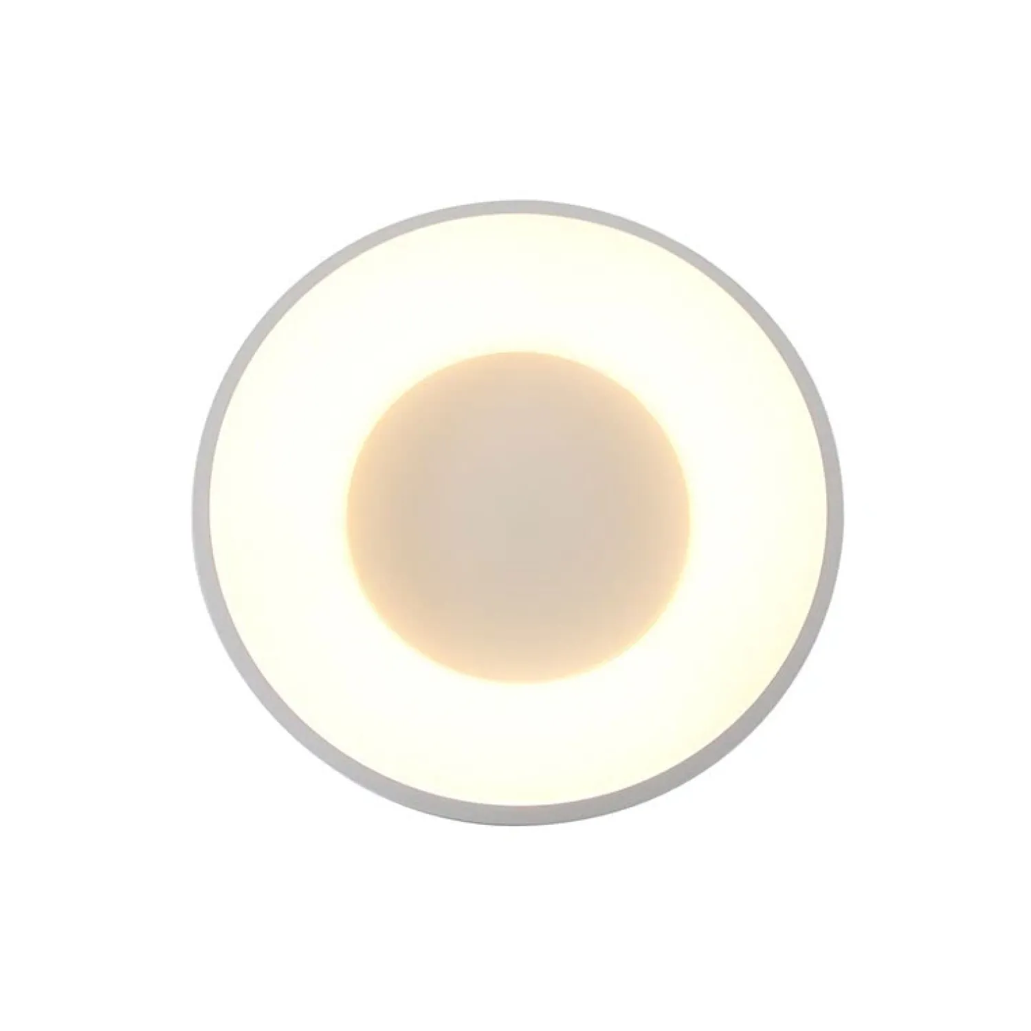 Steinmex Plafondlampen|Plafonnieres|Plafonniere Ringlede wit large 48cm