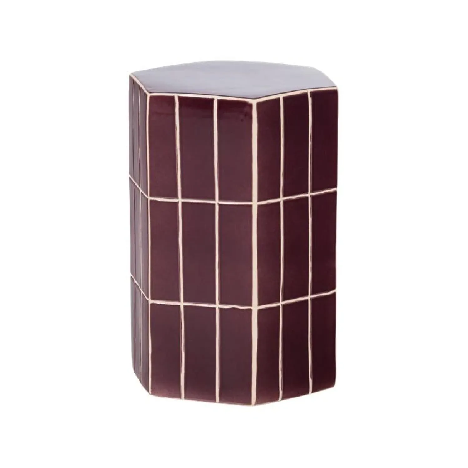 WOOOD Bijzettafels|Plu Bijzettafel Paars 42cm