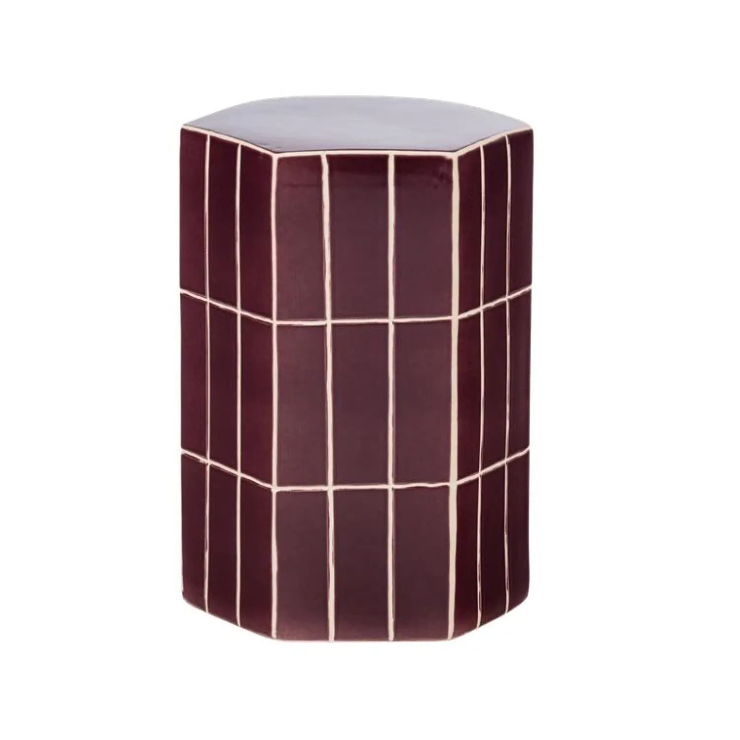 WOOOD Bijzettafels|Plu Bijzettafel Paars 42cm