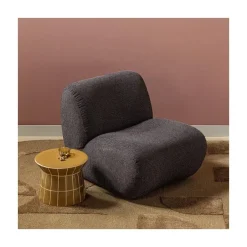 WOOOD Bijzettafels|Plu Bijzettafel rond Honinggeel Ø38cm