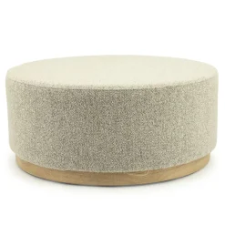 Eleonora Krukjes|Poef Avah large taupe 80cm
