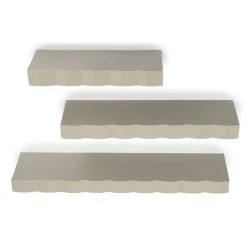 By Boo Wandplanken|Wandplanken|Prinz Wandplanken set van 3 taupe