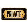 Metal Signs Metalen Borden|Private - metalen bord
