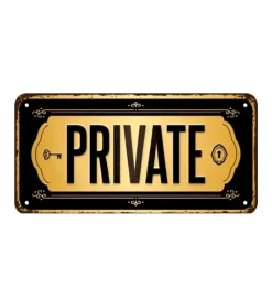 Metal Signs Metalen Borden|Private - metalen bord