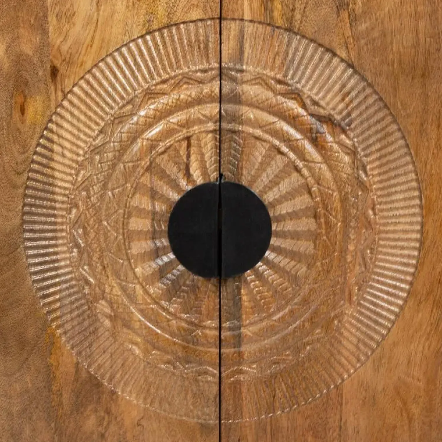 Mysons Wandkasten|Industriele Kasten|Puck Wandkast laag Mangohout 90cm