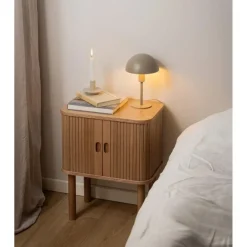 Nordhavn Nachtkastjes|Industriele Kasten|Quantor Nachtkastje Naturel 45cm