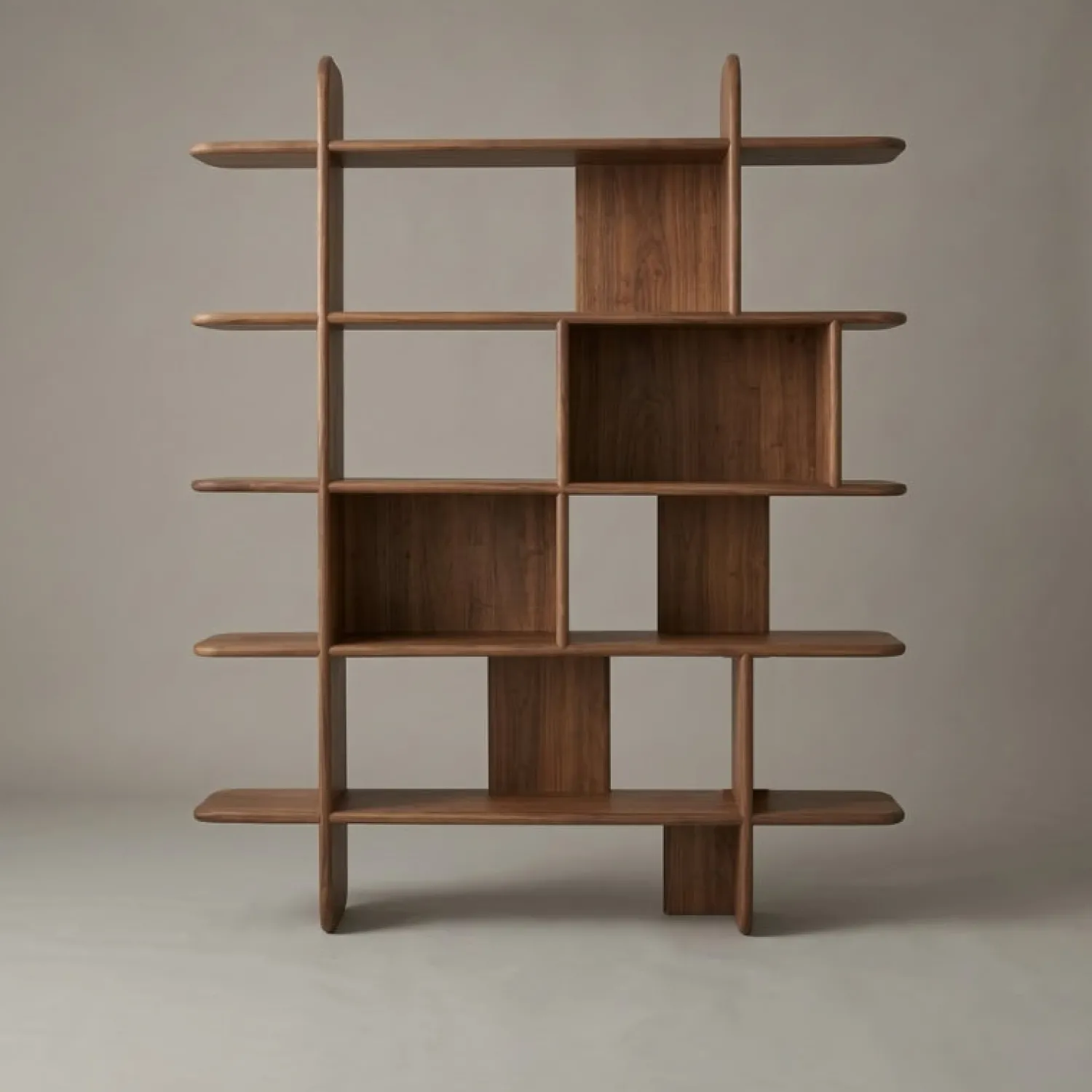 Vane Living Vakkenkasten|Industriele Kasten|Quinn Vakkenkast walnoot 140cm