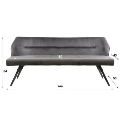 Kalfort Eetkamerbanken|Eetkamerbanken|Ramas Eetkamerbank rich 188cm Taupe