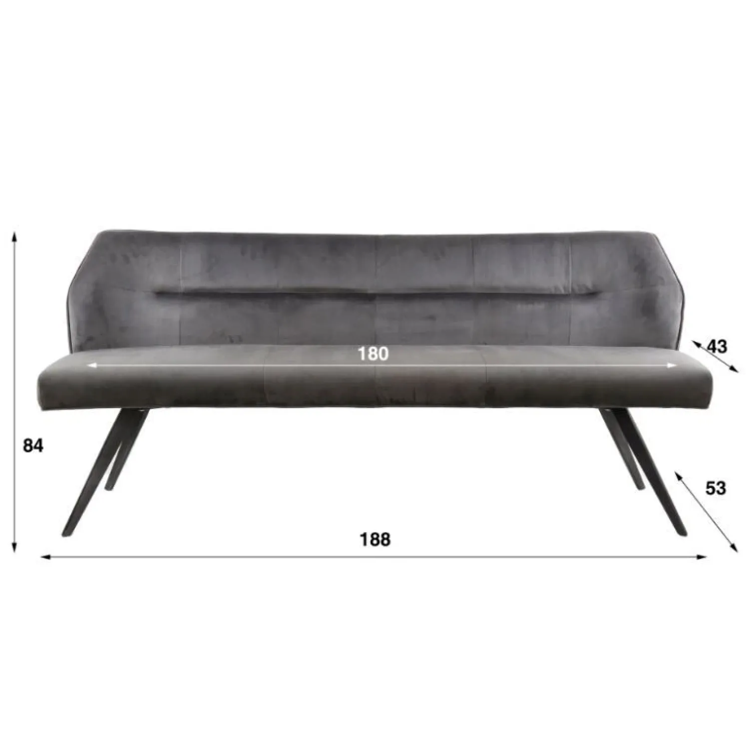 Kalfort Eetkamerbanken|Eetkamerbanken|Ramas Eetkamerbank rich 188cm Zand