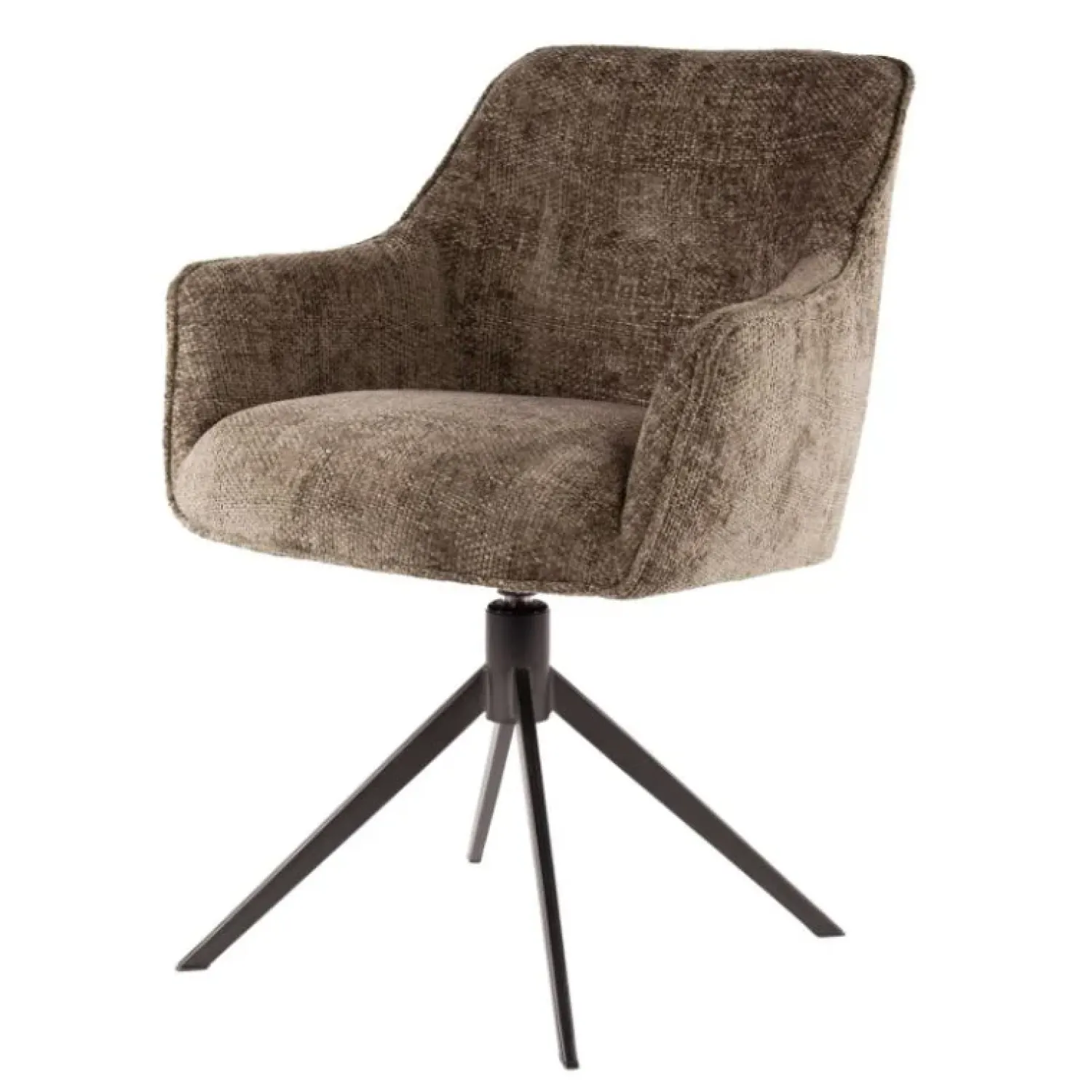 Kalfort Eetkamerstoelen|Ramas Eetkamerstoel draaibaar rich Taupe