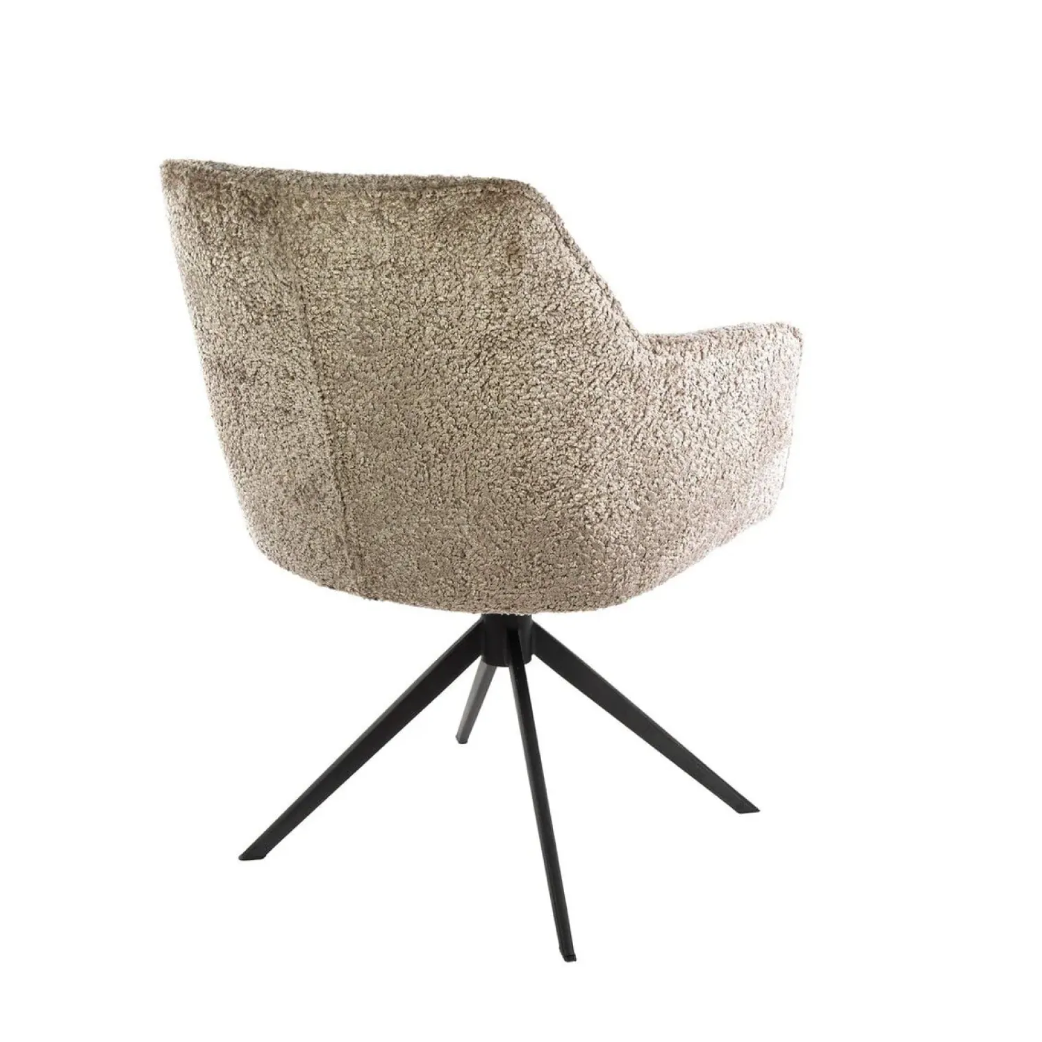 Kalfort Eetkamerstoelen|Ramas Eetkamerstoel draaibaar alura Zand