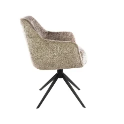 Kalfort Eetkamerstoelen|Ramas Eetkamerstoel draaibaar alura Zand