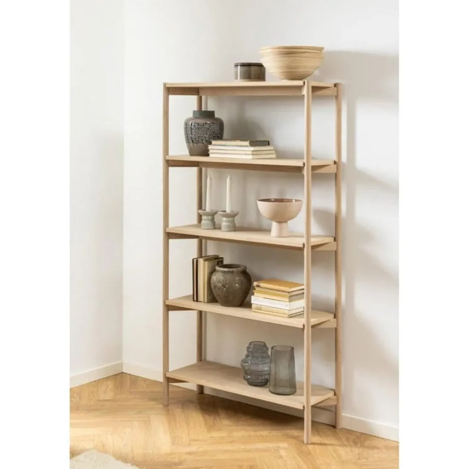 Nordhavn Boekenkasten|Industriele Kasten|Ravel Boekenkast Hoog Naturel 86cm