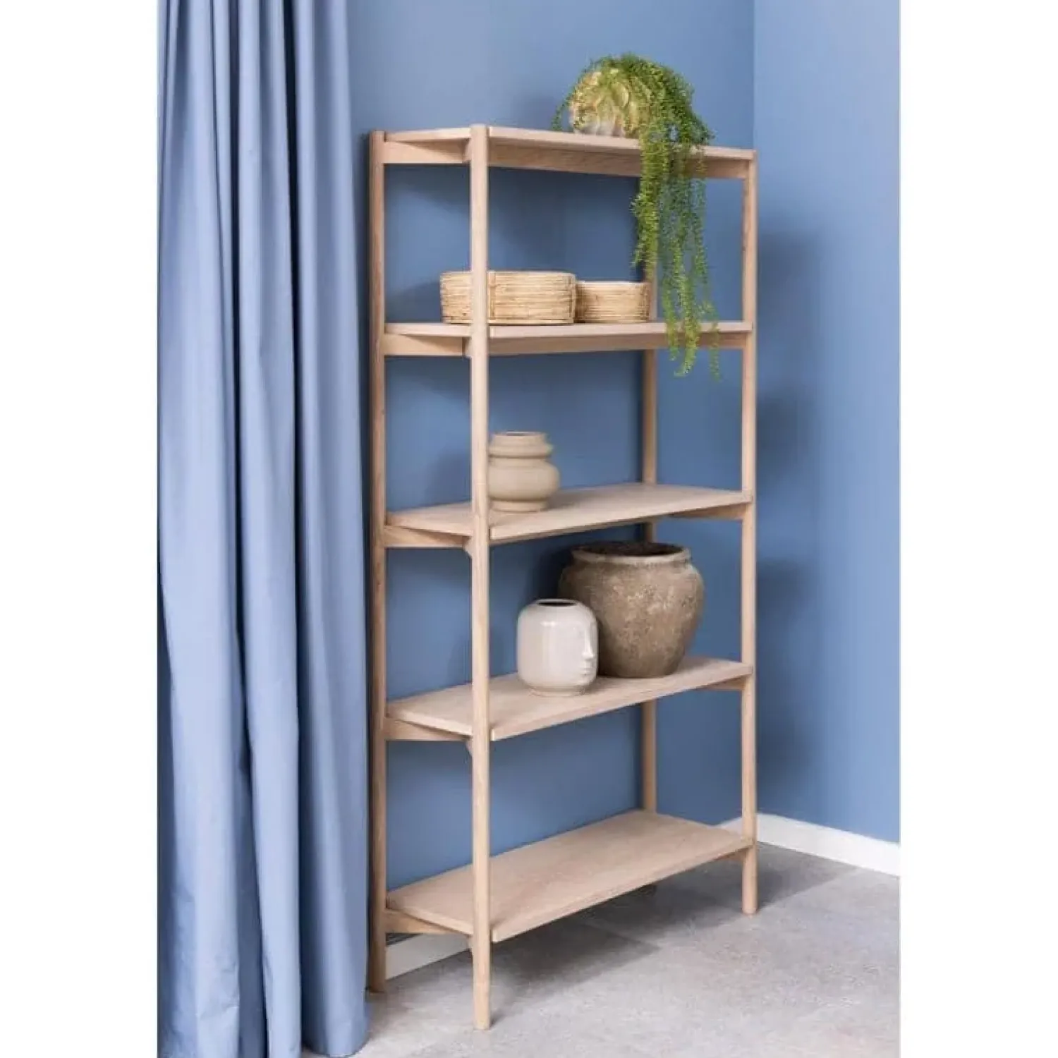 Nordhavn Boekenkasten|Industriele Kasten|Ravel Boekenkast Hoog Naturel 86cm