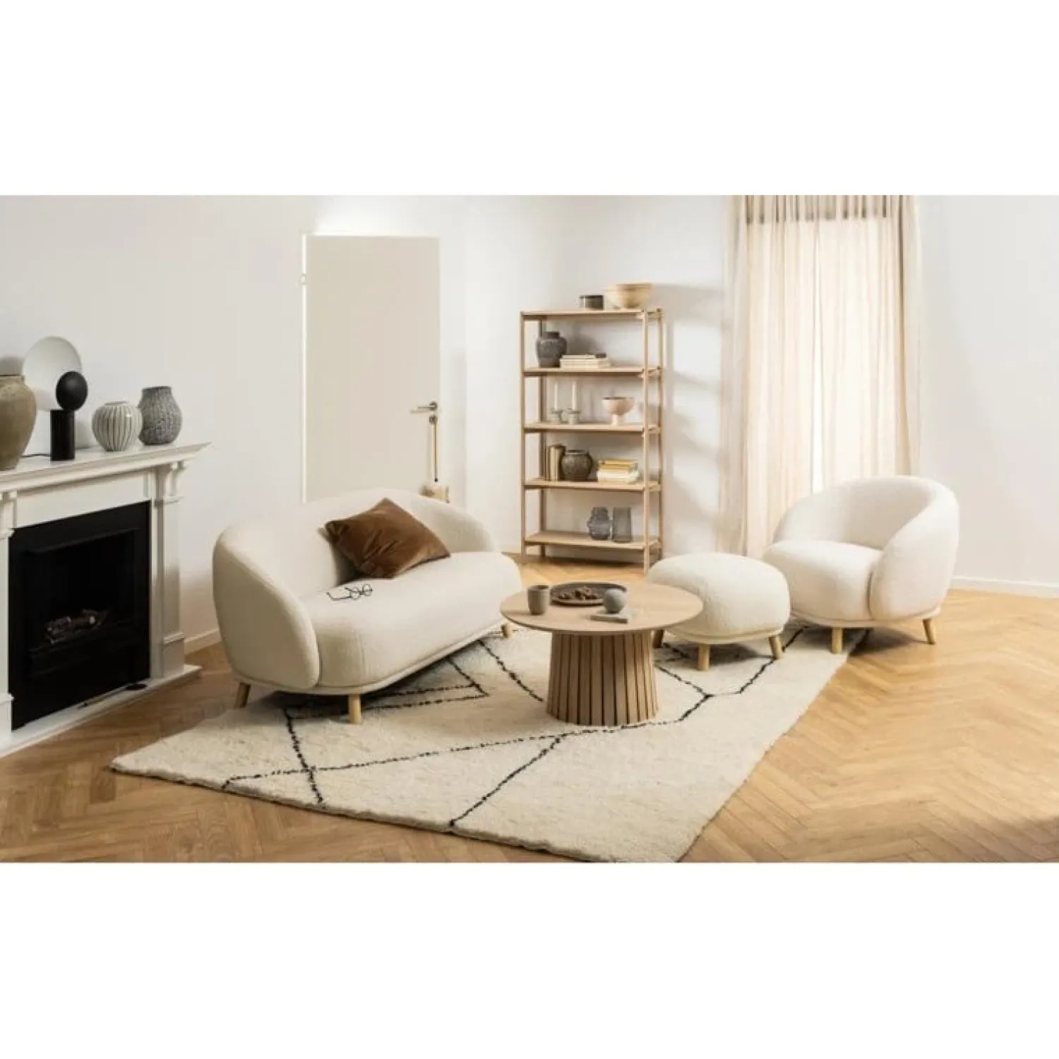 Nordhavn Boekenkasten|Industriele Kasten|Ravel Boekenkast Hoog Naturel 86cm