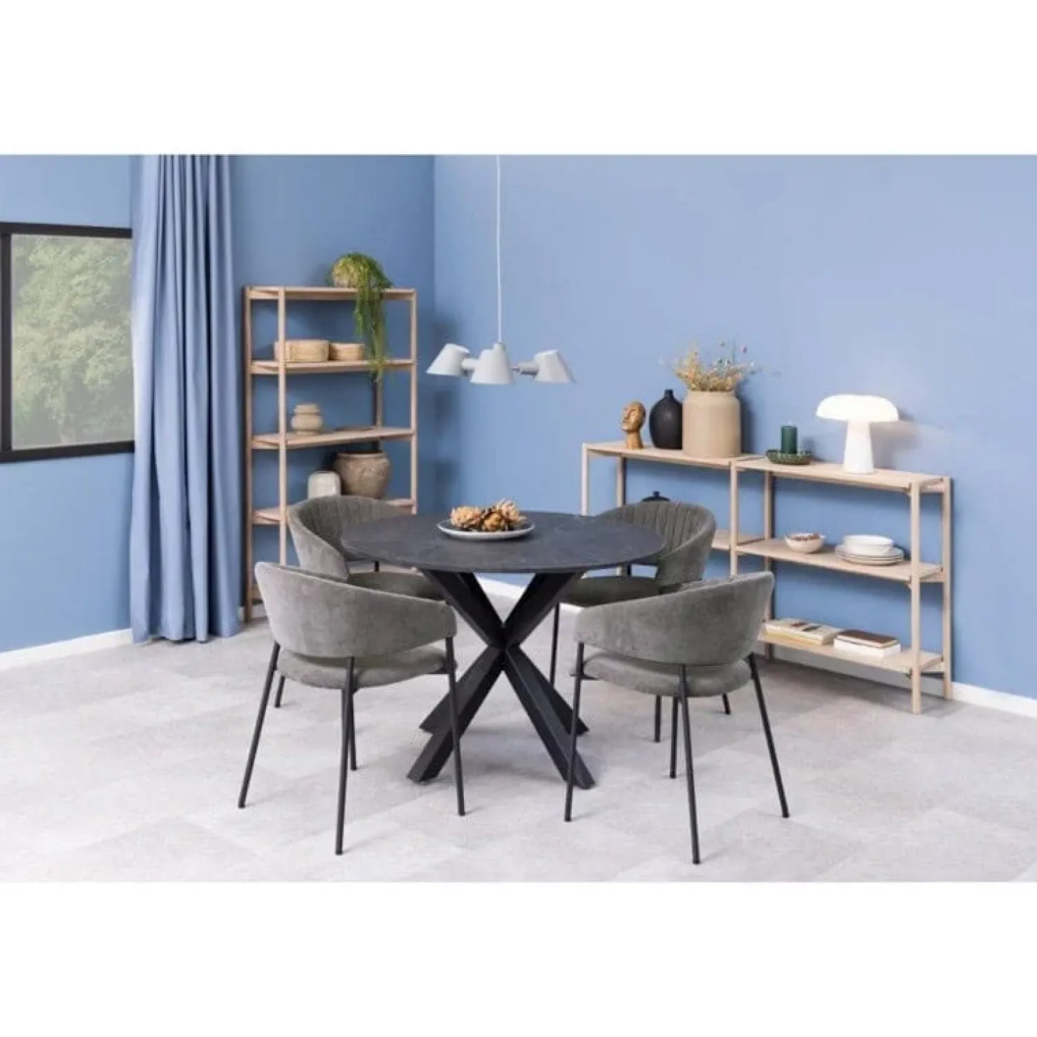 Nordhavn Boekenkasten|Industriele Kasten|Ravel Boekenkast Laag Naturel 169cm