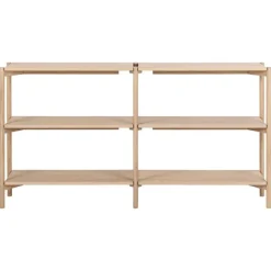 Nordhavn Boekenkasten|Industriele Kasten|Ravel Boekenkast Laag Naturel 169cm
