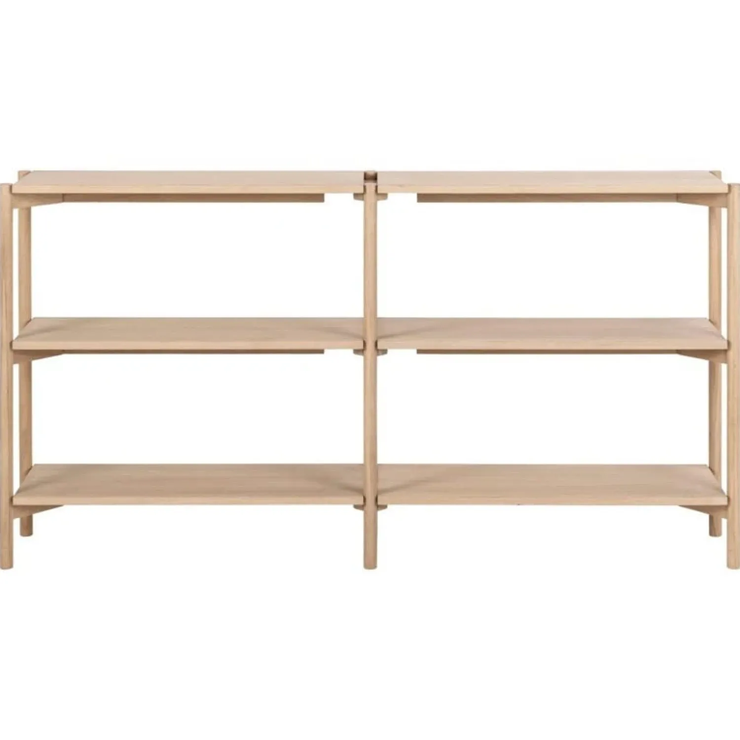 Nordhavn Boekenkasten|Industriele Kasten|Ravel Boekenkast Laag Naturel 169cm