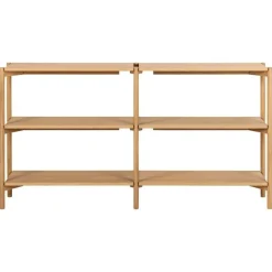 Nordhavn Boekenkasten|Industriele Kasten|Ravel Boekenkast Laag Naturel 169cm
