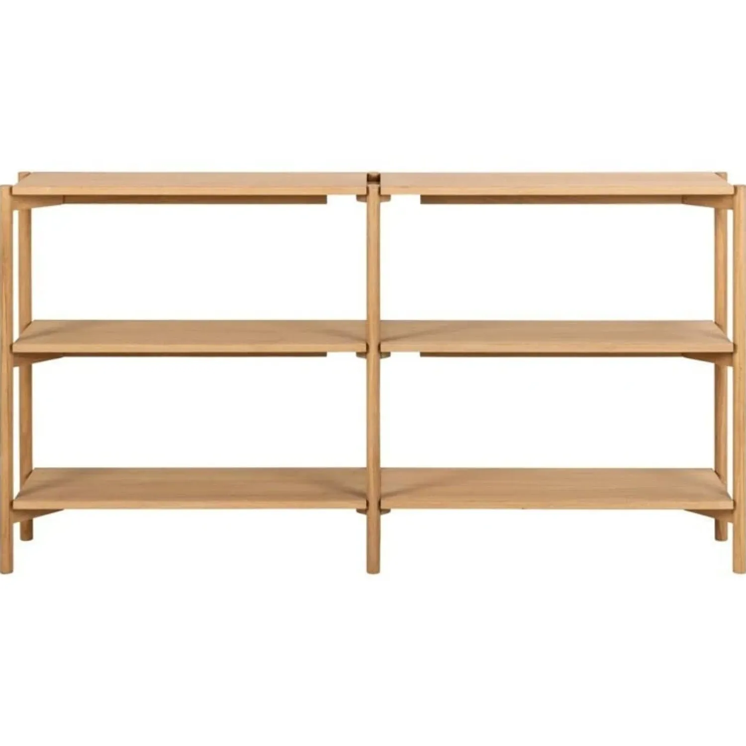 Nordhavn Boekenkasten|Industriele Kasten|Ravel Boekenkast Laag Naturel 169cm