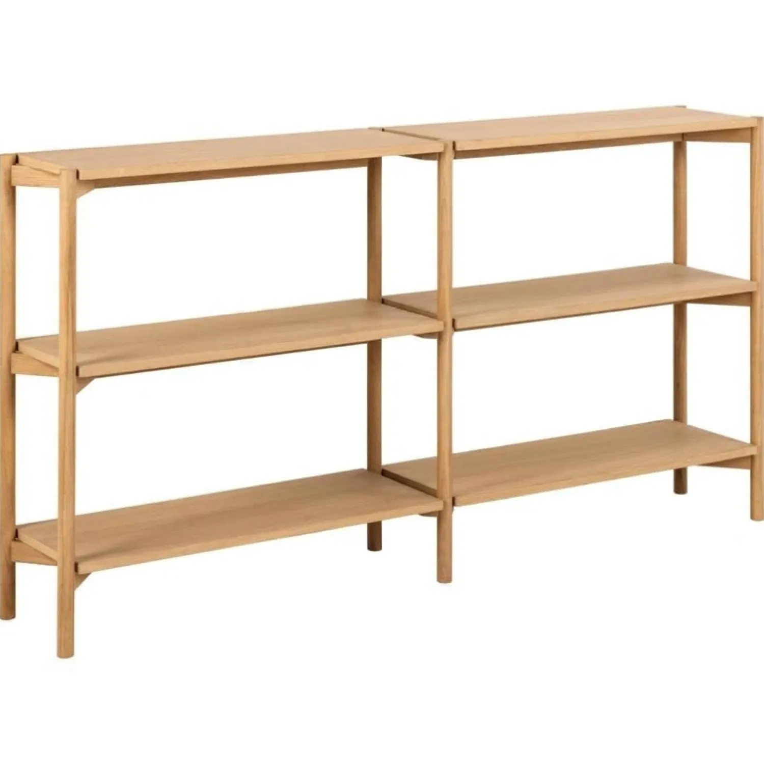 Nordhavn Boekenkasten|Industriele Kasten|Ravel Boekenkast Laag Naturel 169cm