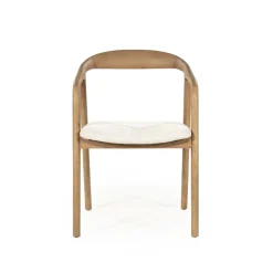 Eleonora Eetkamerstoelen|Rayven Eetkamerstoel Lichtbruin