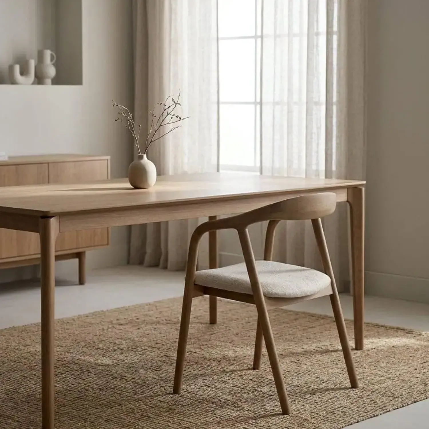 Eleonora Eetkamerstoelen|Rayven Eetkamerstoel Lichtbruin