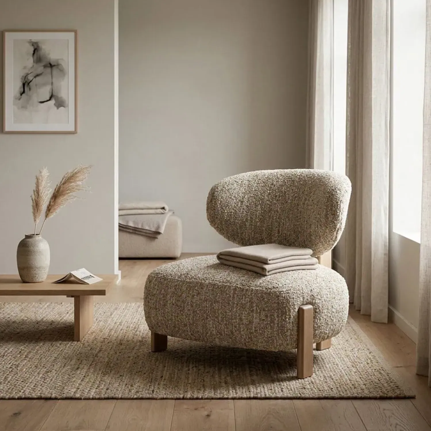Eleonora Fauteuils|Reiza Fauteuil naturel Beige