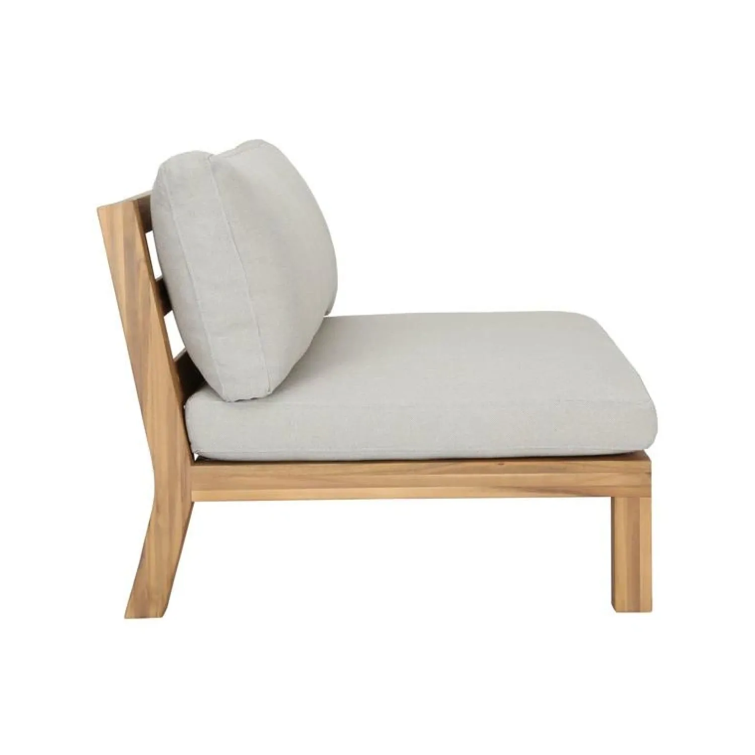 vtwonen Hockers|Relax Tuin Loungestoel Acaciahout Naturel/Zand