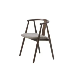 LykkeHome Eetkamerstoelen|Relo Eetkamerstoel donkerbruin / latte